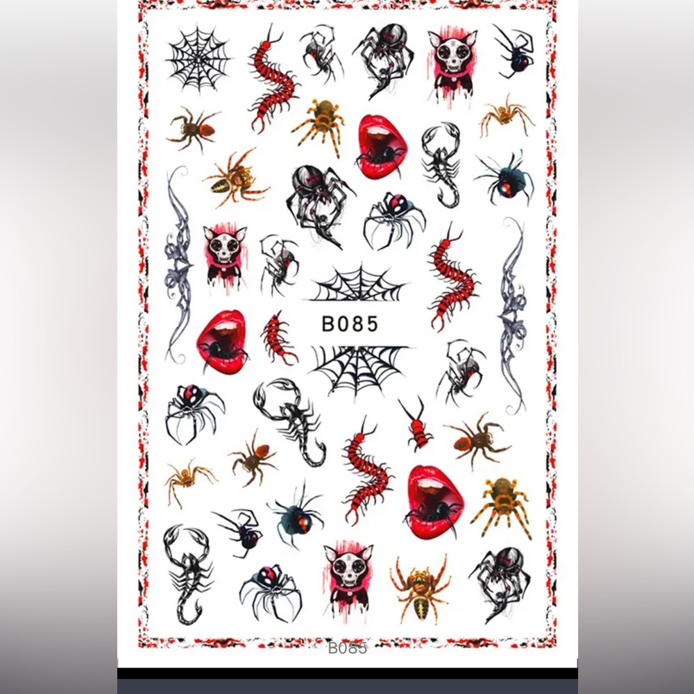$1 HALLOWEEN NAIL STICKER SHEET. NEW. $1 WITH ANY ORDER OF $10 OR MORE - Picture 1 of 12